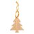 Ornament pentru bradul de Craciun, 2401E17264, Everestus, 70x80x3 mm, Bambus, Natur