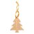 Ornament pentru bradul de Craciun, 2401E17264, Everestus, 70x80x3 mm, Bambus, Natur