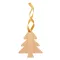 Ornament pentru bradul de Craciun, 2401E17264, Everestus, 70x80x3 mm, Bambus, Natur