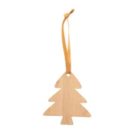   Ornament pentru bradul de Craciun, 2401E17264, Everestus, 70x80x3 mm, Bambus, Natur