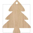 Ornament pentru bradul de Craciun, 2401E17264, Everestus, 70x80x3 mm, Bambus, Natur