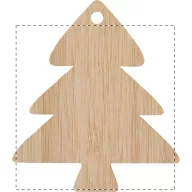   Ornament pentru bradul de Craciun, 2401E17264, Everestus, 70x80x3 mm, Bambus, Natur