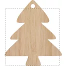 Ornament pentru bradul de Craciun, 2401E17264, Everestus, 70x80x3 mm, Bambus, Natur