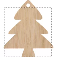   Ornament pentru bradul de Craciun, 2401E17264, Everestus, 70x80x3 mm, Bambus, Natur