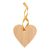 Ornament pentru bradul de Craciun, 2401E17262, Everestus, 80x80x3 mm, Bambus, Natur