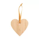 Ornament pentru bradul de Craciun, 2401E17262, Everestus, 80x80x3 mm, Bambus, Natur