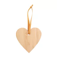   Ornament pentru bradul de Craciun, 2401E17262, Everestus, 80x80x3 mm, Bambus, Natur