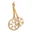 Ornament de Craciun, Fulg de Zapada, 71,5x85x3 mm, Everestus, 20SEP0586, Bambus, Natur