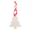 Ornament Craciun in forma de bradut, 2401E18128, Everestus, 80x70x3 mm, Lemn, Natur, Rosu