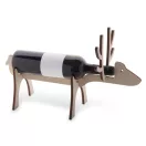 Suport vin cu forma de ren, 2401E17364, Everestus, Lemn, Natur