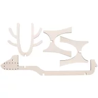   Suport vin cu forma de ren, 2401E17364, Everestus, Lemn, Natur