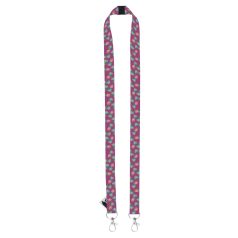   Subyard Double Safe RPET custom sublimation lanyard, Recycled PET polyester, white, 20×475 mm