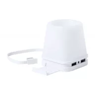   Suport pixuri cu hub usb, 70×80×70 mm, Everestus, 20FEB3426, Plastic, Alb