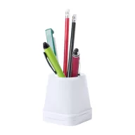   Suport pixuri cu hub usb, 70×80×70 mm, Everestus, 20FEB3426, Plastic, Alb