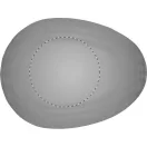 Perie de par cu oglinda, 67×90×45 mm, Everestus, 20FEB13590, Plastic, Argintiu