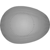   Perie de par cu oglinda, 67×90×45 mm, Everestus, 20FEB13590, Plastic, Argintiu