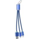 Usb charger cable, 170 mm, Everestus, 20FEB4652, Aluminiu, Albastru