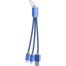 Usb charger cable, 170 mm, Everestus, 20FEB4652, Aluminiu, Albastru