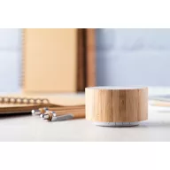   Bluetooth speaker, ø72×43 mm, Everestus, 20FEB10625, Bambus, Natur