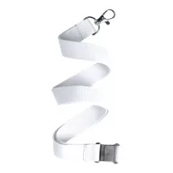   Lanyard, 20×500 mm, Everestus, 20FEB3316, Poliester, Metal, Alb