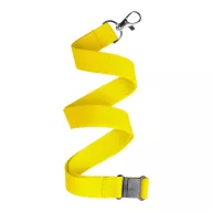   Lanyard, 20×500 mm, Everestus, 20FEB3317, Poliester, Metal, Galben
