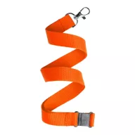   Lanyard, 20×500 mm, Everestus, 20FEB3313, Poliester, Metal, Portocaliu