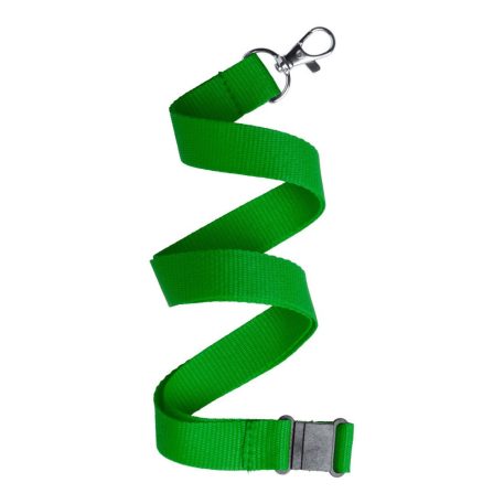 Lanyard, 20×500 mm, Everestus, 20FEB3311, Poliester, Metal, Verde