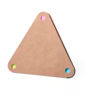   Adhesive notepad, 109×92×3 mm, Everestus, 20FEB8724, Hartie reciclata, Natur