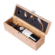   Set 4 accesorii vin in cutie, 360×118×110 mm, Everestus, 20FEB17199, Bambus, Natur