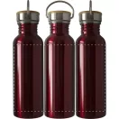 Sticla sport, 800 ml, ø72×242 mm, Everestus, 20FEB8488, Otel inoxidabil, Bambus, Rosu