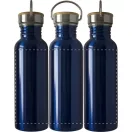 Sticla sport, 800 ml, ø72×242 mm, Everestus, 20FEB8487, Otel inoxidabil, Bambus, Albastru