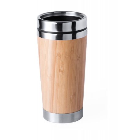 Cana termos, 450 ml, ø82×170 mm, Everestus, 20FEB15896, Bambus, Natur