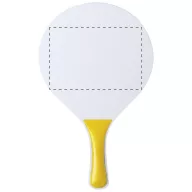   Tenis de plaja, 235×380×8 mm, Everestus, 20FEB3567, Lemn, Plastic, Galben, Alb