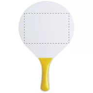   Tenis de plaja, 235×380×8 mm, Everestus, 20FEB3567, Lemn, Plastic, Galben, Alb