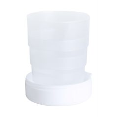   Cana pliabila cu compartiment pentru medicamente, 220 ml, ø68×106 mm, Everestus, 20FEB9373, Plastic, Metal, Alb