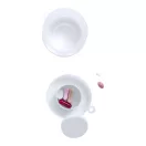 Cana pliabila cu compartiment pentru medicamente, 220 ml, ø68×106 mm, Everestus, 20FEB9373, Plastic, Metal, Alb