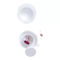   Cana pliabila cu compartiment pentru medicamente, 220 ml, ø68×106 mm, Everestus, 20FEB9373, Plastic, Metal, Alb