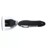   Set multifunctional 4 unelte gratar, 88×270×22 mm, Everestus, 20FEB4672, Otel inoxidabil, Negru