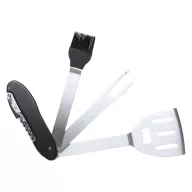   Set multifunctional 4 unelte gratar, 88×270×22 mm, Everestus, 20FEB4672, Otel inoxidabil, Negru