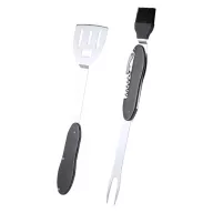   Set multifunctional 4 unelte gratar, 88×270×22 mm, Everestus, 20FEB4672, Otel inoxidabil, Negru