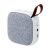 Bluetooth speaker, 70×70×38 mm, Everestus, 20FEB10661, ABS, Poliester, Alb