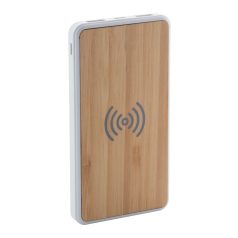  Power bank, 70×135×15 mm, Everestus, 20FEB11167, Bambus, Natur, Alb