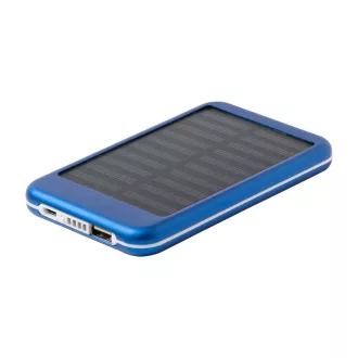   Power bank, 79×125×14 mm, Everestus, 20FEB6113, Aluminiu, Albastru, Negru