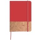 Agenda A5, velina, 147×210×15 mm, Everestus, 20FEB10091, Pluta, Piele ecologica, Rosu, Natur