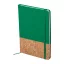 Agenda A5, velina, 147×210×15 mm, Everestus, 20FEB10090, Pluta, Piele ecologica, Verde, Natur