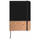 Agenda A5, velina, 147×210×15 mm, Everestus, 20FEB10088, Pluta, Piele ecologica, Negru, Natur
