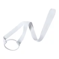   Drink holder lanyard, 60×450 mm, Everestus, 20FEB7481, Poliester, Silicon, Alb