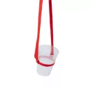 Drink holder lanyard, 60×450 mm, Everestus, 20FEB7480, Poliester, Silicon, Rosu