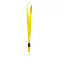   Lanyard, 20×550 mm, Everestus, 20FEB3324, Poliester, Metal, Galben, Argintiu