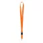 Lanyard, 20×550 mm, Everestus, 20FEB3321, Poliester, Metal, Portocaliu, Argintiu
